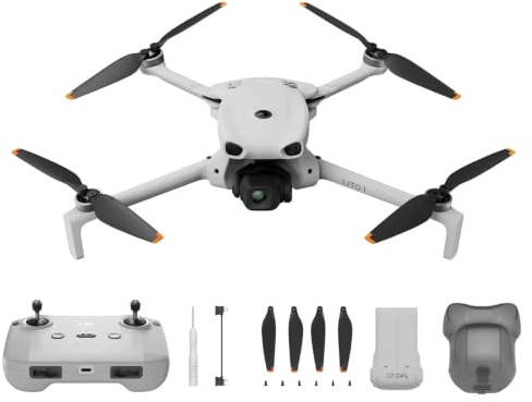 DJI Neo 2 Fly More Combo, Dron 4K para Principiantes, Despegue y Aterrizaje en la Palma, Control por Gestos, ActiveTrack, Seguimiento Omnidireccional, 3 Baterías, Estación de Carga