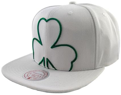 Mitchell & Ness NBA Cropped XL Snapback Cap Boston Celtics White