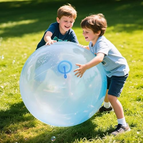 Wasserball Bubble Ball, 47 Zoll Aufblasbarer Riesen Wasserball, Riesenseifenblasen Groß Aufblasbarer Ball Transparenter Wubble Bubble Ball Für Beach Garden Ball Party im Freien.