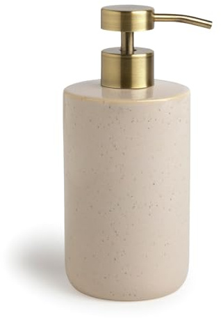 MÖVE Aura Seifenspender Ø 7,5 x 16,5 cm aus Keramik, Creme