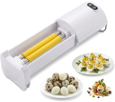 Electric Quail Egg Peeler Machine Only for Cooked Quail Eggs, 3 Second Fast Automatic Quail Egg Shell Remover, Food Grade Quail Egg Peeling Tool Compact Kitchen Gadget for Home & Commercial Use