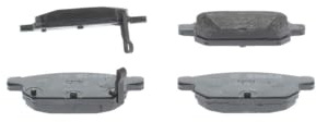 Bosch BP1590 - Brake Pads Car Rear Axle - 1 Set of 4 Pads | Bosch Quality - Reduced Noise and Dust - ECE-R90 Certified - Copper-Free