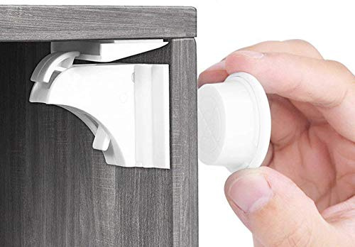Norjews 20 Pack Child Safety Magnetic Cabinet Locks, Baby Drawers Latches