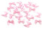 20 Stück Satinschleifen 2,5x3cm zartrosa rose 123