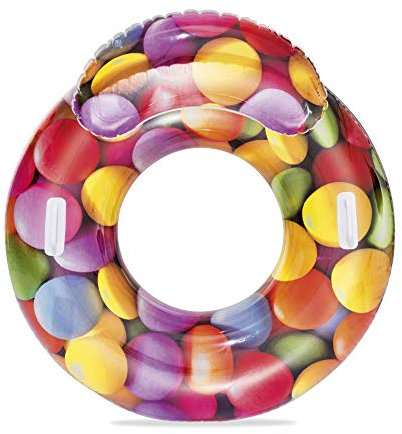 Bestway® Schwimmring mit Rückenlehne Candy Delight 118 x 117 cm