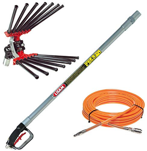 Abbacchiatore Pneumatico Lisam V8 Turbo con Asta Tel. mt. 1,45-2,25