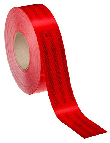 StickersLab 3M Diamond Grade 983 Klebeband für die Bordüre von Fahrzeugen (Rot, 50 Meter)