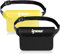 ipow 2 Pack wasserdichte Tasche Beutel Unterwassertasche Bauchtasche vollkommen für iPhone, Handy, Kamera, iPad, Bargeld, Dokumente vor Wasser schützen (schwarz+ lichtdurchlässige gelb)