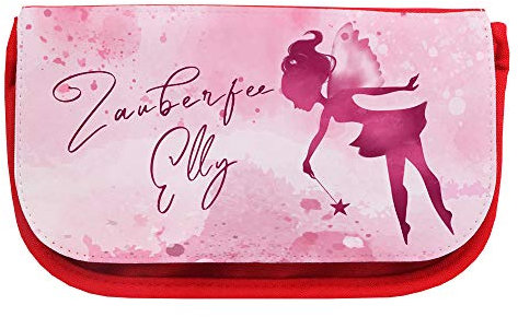 Kosmetiktasche mit Namen Elly und Motiv mit Zauber-Fee | Schminktasche | Viele Vornamen zur Auswahl