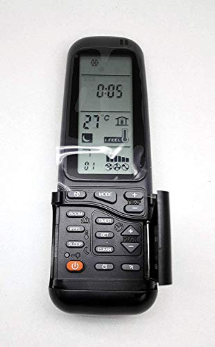 Calvas Télécommande pour climatiseur Airwell Electra RC-3 RC-4 RC-7 WMZ 12ST, noir