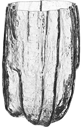 Kosta Boda Craquelé-Vase, Höhe: 28 cm.