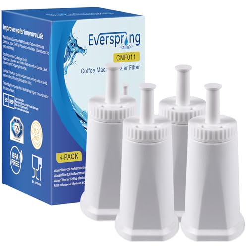 EVERSPRING Wasserfilter Kaffeevollautomat für Sage Barista SES008 SES810 SES880 SES920 SES980 SES990 Kaffeevollautomaten,NSF-zertifizierter,4 stück