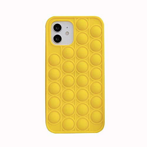 ISAKEN Fidget Toys Phone Case,Pop Fidget Phone Case,Pop Fidget Reliver Stressspielzeug Bubble Phone Case,Pop Bubble Protecive Phone Case, Weich Silikon Hülle Schutzhülle Stoßfest Handyhülle,iPhone 11