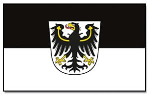 Flagge/Fahne OSTPREUßEN PREUSSEN OST Staatsflagge/Landesflagge/Hissflagge mit Ösen 150x90 cm, sehr gute Qualität