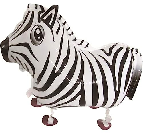DIWULI Zebra Airwalker Ballon - Tier-Party Dschungel Zoo