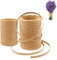 2 Rollen Natural Raffia, 400 m Bastel Bast, für Weben und Gärtnern, Weihnachtskränze, Hängeetiketten, Geschenkverpackungen, DIY Crafts Weberei Dekoration