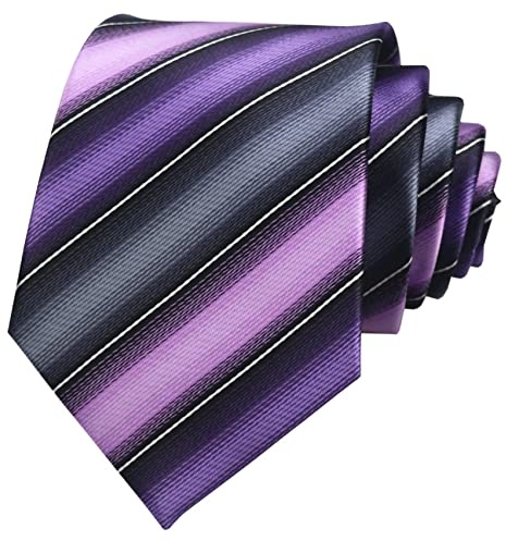 Rosiika Men's Modern Striped Plaid Patterned Formal Ties College Daily Woven Wedding Neckties