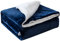 JOTOM Kuscheldecke Wohndecke 130 x 160 cm Flauschige Decke Weiche Sofadecke Sofaüberwurf oder Wohnzimmerdecke (Marineblau)