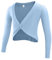 SEAUR Ballett Wickeljacke Mädchen Langarm Strickjacke Tanz Ballettjacke Gymnastik Yoga Bolero Tanzpullover Top - A Hellblau - XXL