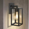 Aranzyec Outdoor Wall Lights Mains Powered, Max 60W E27 Aluminum Outside Wall Lamp, Black Wall Sconce, IP54 Waterproof, Garden Lights for Front Door, Patio, Terrace, Hallway, Garage, Porch