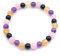 Bracelet Cauchemars chez l'Enfant Obsidienne noire, Améthyste, Quartz rose et Citrine en Pierres Naturelles Qualité AAA | Taille personnalisée de 12 à 22 cm | Perles 6 mm | Artisanat Français