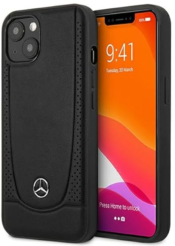 Mercedes MEHCP15MARMBK Hülle für iPhone 15 Plus 6.7 Schwarz hardcase Leather Urban