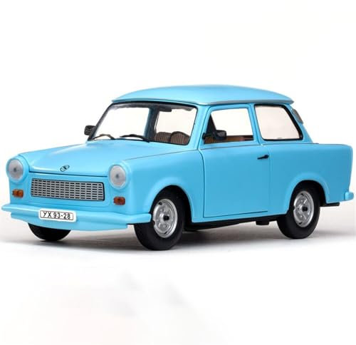 DRModels Motorfahrzeuge Replika Auto Virtuelles Fahrzeugmodell Im Maßstab 1:18 Für Trabant 601-Legierungsdruckguss-Spielzeugauto, Geschenkkollektion Originalgetreue Nachbildung (Color : Blue)