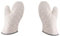 Alipis 2St Küchenhandschuh strapazierfähige Ofenhandschuhe Kochhandschuhe grillhandschuhe Backhandschuhe hitzebeständige Handschuhe Hohe Temperaturbeständigkeit Baumwoll-Handschuhe Weiß