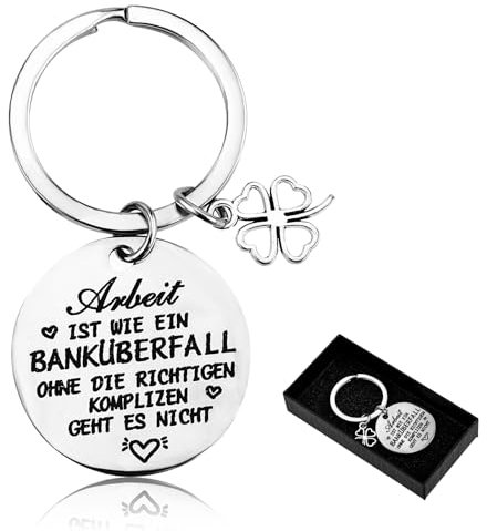 PEOVLVN 1 Stück Danke Schlüsselanhänger,geschenk für kollegin,Edelstahl Schlüsselanhänger,Abschieds Kollegen Schlüsselanhänger,Freundschaft geschenk Glücksbringer zum Geburtstag Rente Jobwechsel
