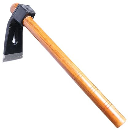 Houe de jardin pour le désherbage, outil de jardinage robuste | Petites houes pour le jardinage - Houe de jardin légère, houe de jardinage à main en acier avec manche en bois pour creuser en profondeu