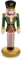 FUNBOY Riesiger aufblasbarer klassischer Nussknacker, Weihnachtsdekoration, für Innen- und Außenbereich, wetterfest, Gewichtsbasis, 90 cm