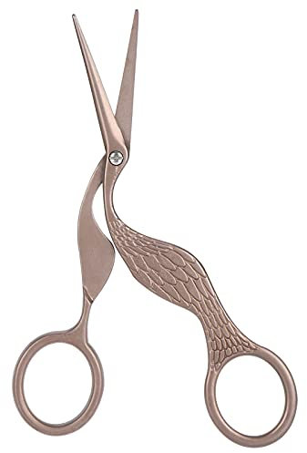 LetCart Stickschere, Vintage-Bastelschere, Vogelform, Edelstahl, scharfe Spitze, Nähen, Stickschere, Tee-Titan