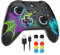 Hosanwell Manette Sans Fil Compatible pour Switch/Switch 2/Lite/OLED/PC, Controller de Commutation Programmable avec RGB Ajustable/Dual Vibration/Turbo/Macro Fonctions