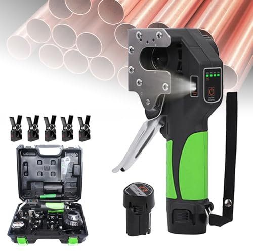 URJWAN Herramienta De Abocardar EléCtrica Sin Cable, Kit De Herramienta De Abocardar EléCtrica, Herramienta De RefrigeracióN De Aire Acondicionado Tipo ExcéNtrica De 45,5fixtures