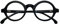 I-Sential Clear Lens Round Glasses Matt Black Frame Spring Hinges Retro Specs Mens Womens Unisex Adult & Case