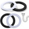 Lyeteung 4 PCS 84mm Sink O Ring Seal Washer, Basin Plug Sealing Washer, Replacement Sink Drain Accessories Seal Ring, for 84mm Sink Waste