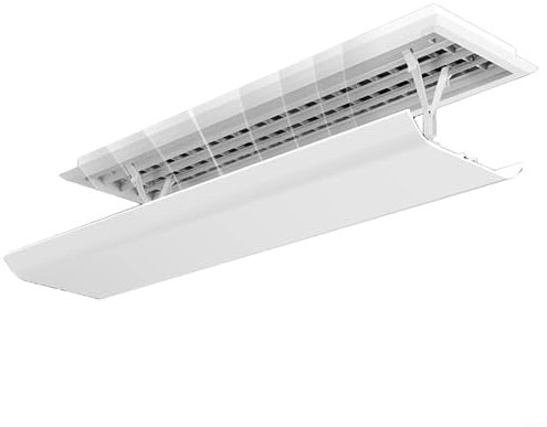 Entgoinggo Air Deflector Anti-Direct Deflector Heavy Duty Hanging Deflector Retractable Wind Outlet Baffle Air Conditioner Wind Deflector