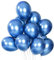 Tourima 20 Stück 10 Zoll Metall Luftballons Blau Set, Blaue Luftballons für Luftballons Geburtstag Blau Hochzeit Verlobung Babyparty Dekoration Jugendweihe Deko Türkis, Blaue Ballons