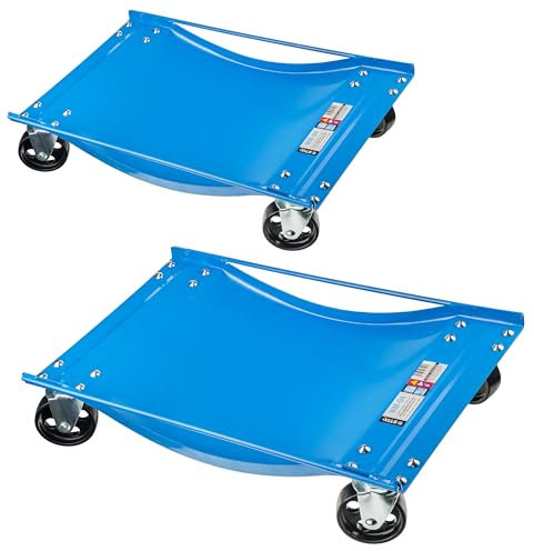 Stix Rangierroller mit 85 mm Rollen für 350 mm Reifen - Rangierhilfe Auto WM-04 2 Stück, Auto Transportrollen bis 500 kg