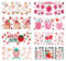 UV DTF Cup Wrap Stickers - 8 Sheets Strawberry Rub On Transfer Stickers Strawberry Shortcake Ice Cream Cake Decals Fruit Transfer Sticker for DIY Glass Cups Bottles Drink Jam Cake Container Women