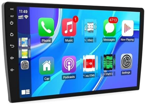 Navegador por satélite Reproductor de DVD para Coche portátil con Pantalla MP5, estéreo, CD, Android CarPlay y Radio para BMW(1g)