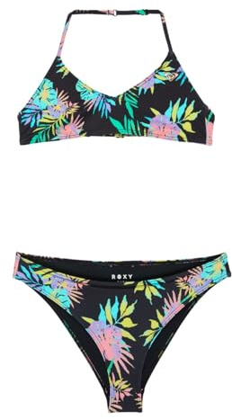 Roxy Active Set - Zweiteiliges Bralette-Bikini-Set - Mädchen 6-16 - 14 - Schwarz.