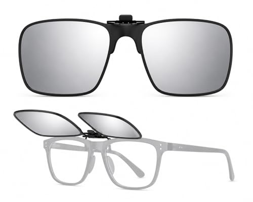 Absolute Eclipse Sonnenfinsternis Clip-On Brille für Sehbrillen - Klappbares Scharnier, geprüft nach EN ISO 12312-2:2015, OD 4.8