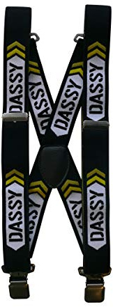 Dassy 800062 Themis Adjustable Stretchable X Shape Braces - Black