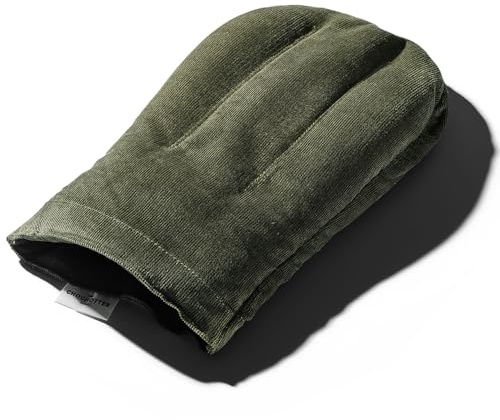 Moufle d'Auto-Rééducation en graines de lin, dispositif médical breveté conçu avec des kinésithérapeutes - Gant arthrose de la main - Compresse chaud/froid micro-ondes - Fabriqué en France - 34x22 cm
