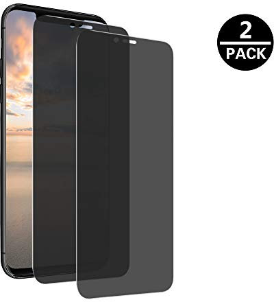 MoEvn Gehärtetes Glas Anti-Spy für Huawei Mate 20 Pro, 3D Full Screen Privacy Gehärtetes Glas Schutzfolie 9H Gehärtetem glasfolie 2 Stück Folie Sichtschutz für Huawei Mate 20 Pro (6.39)