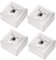 deleyCON 4x CAT6 Universel Prise Réseau - 1x Port RJ45 - Blindé - Surface ou Affleurant - 1 Gigabit Ethernet Réseau - EIA/TIA 568B - Blanc