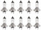10pcs H7 12V 55W ampoules super lumineuses ampoule halogène xénon longue durée de vie pour feu de croisement feux de route