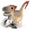 EUGY 650065 Velociraptor, 3D Tier-Puzzle für Kinder und Erwachsene zum Zusammenbauen, DIY Tierfigur, Bastelset ab 6 Jahren