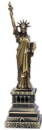 Yushu Freiheitsstatue USA Sehenswürdigkeiten, Skulptur New York City Collection Souvenirs Figuren Metall Modell Schreibtisch Dekoration Handwerk Geschenk 30 cm